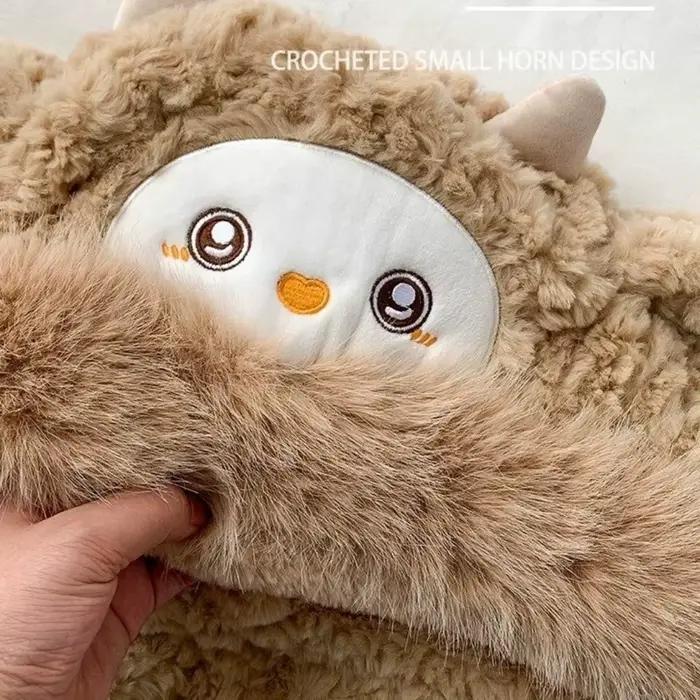 Mignon chaud petit mouton en peluche chapeau dessin animé épaissi oreille Protection