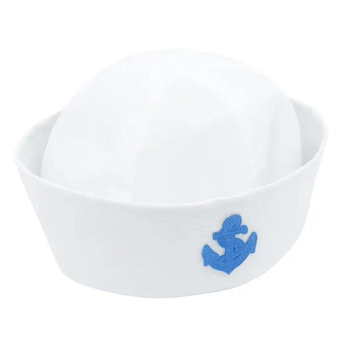 Chapeau de Marin Blanc pour Adultes, Costume de Capitaine, Casquette Nautique, Décoration pour Halloween, Spectacle, Cosplay, Été
