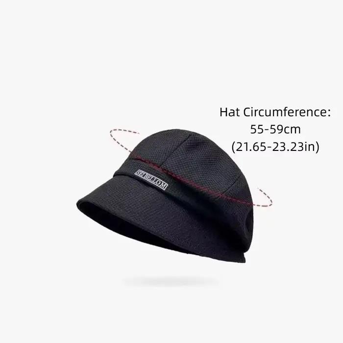 Chapeau de soleil décontracté à large bord respirant de couleur unie pour l'extérieur