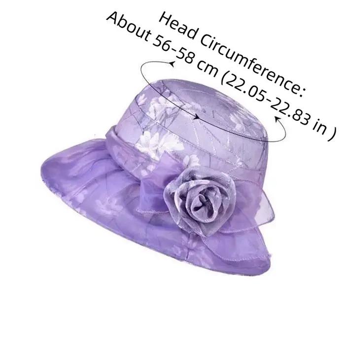 Chapeau de pêcheur pliable floral style bord de mer