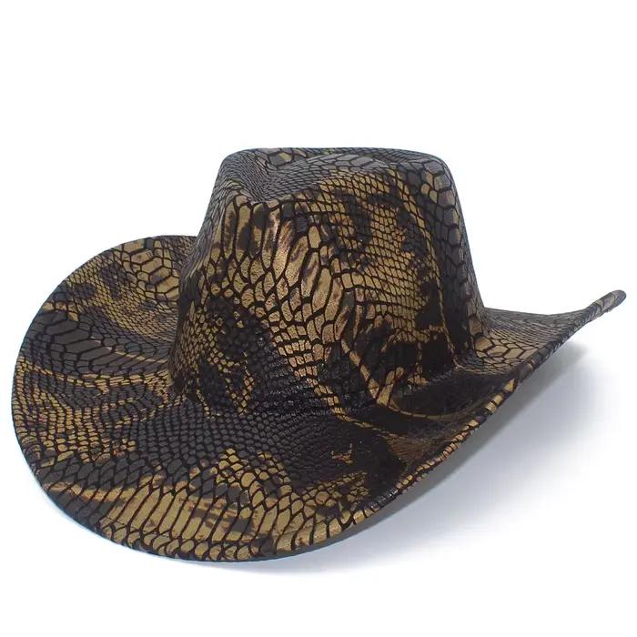 Chapeau de cowboy rétro style western en polyester pour homme et femme polyvalent pour les voyages en extérieur et protection solaire blanc brun noir style sport four seasons occassions décontractées