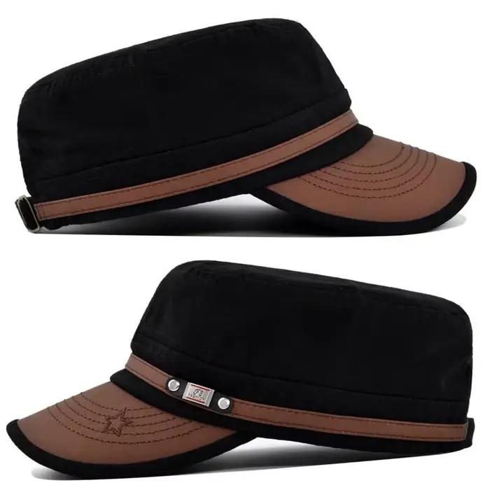 Casquette plate brodée chapeau décontracté