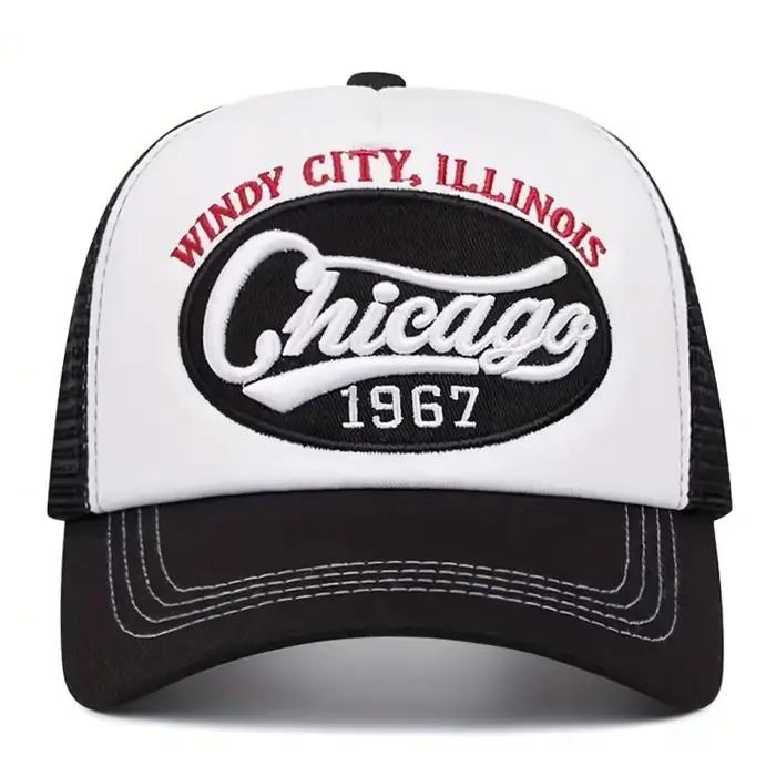 Nouvelle Casquette Hip Hop Tendance 2026 CHICAGO1967 Brodé