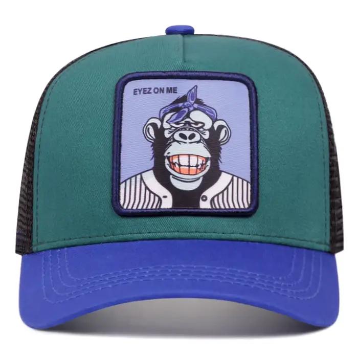 Eyelez on me – casquette de baseball de dessin animé singe souriant