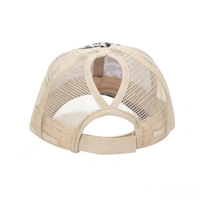 Casquette de baseball réglable à motif léopard