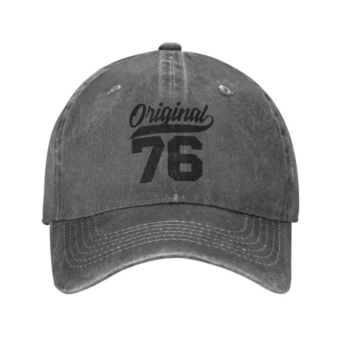 Casquette de baseball unisexe délavée style vintage 1976 pour l'été