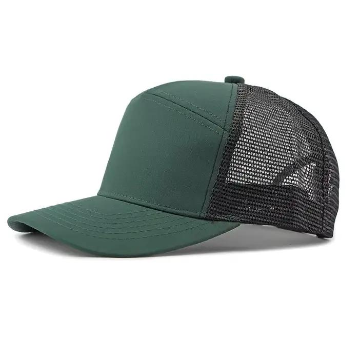 Logo personnalisé Richarson dur haut Snapback Casquette hommes plaine 7 panneaux maille camionneur chapeau femmes été