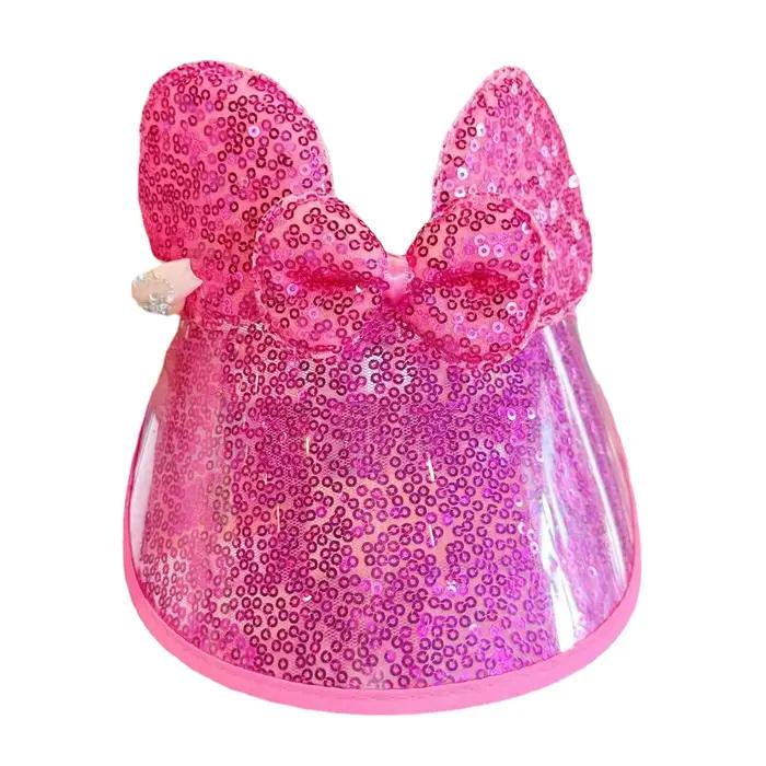 Chapeau de soleil princesse rose pour filles