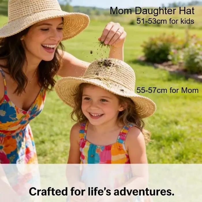 Chapeau de paille Parent-enfant
