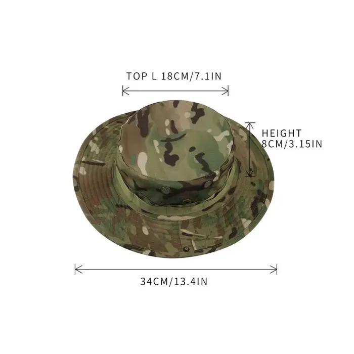 TemuCamouflage Ensemble de chapeaux tactiques de type Boonie pour homme