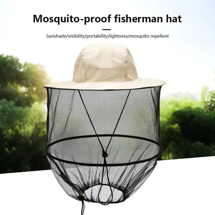 Chapeau anti-moustiques avec filet GNE pour hommes et femmes