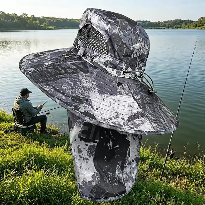 Chapeau de soleil à large bord anti-UV respirant