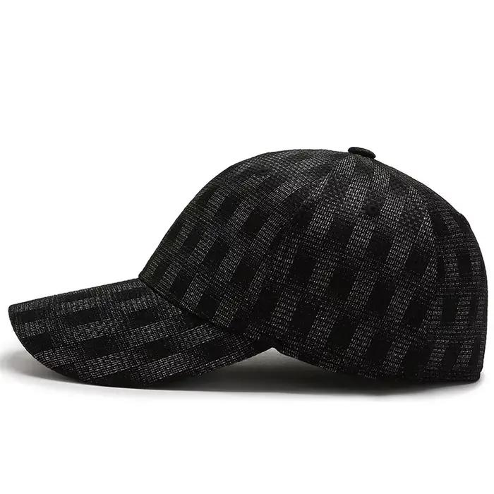 Casquette de baseball stretch unisexe crazy busy plaid solide ajustement visière sport pour homme et femme quatre saisonsextérieuractivités户外运动