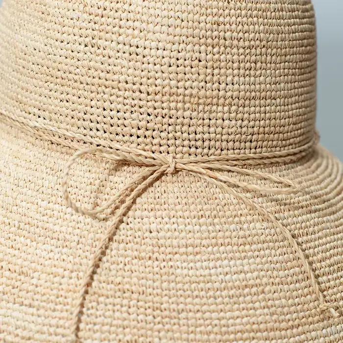 Chapeau d'été pour femme en raphia
