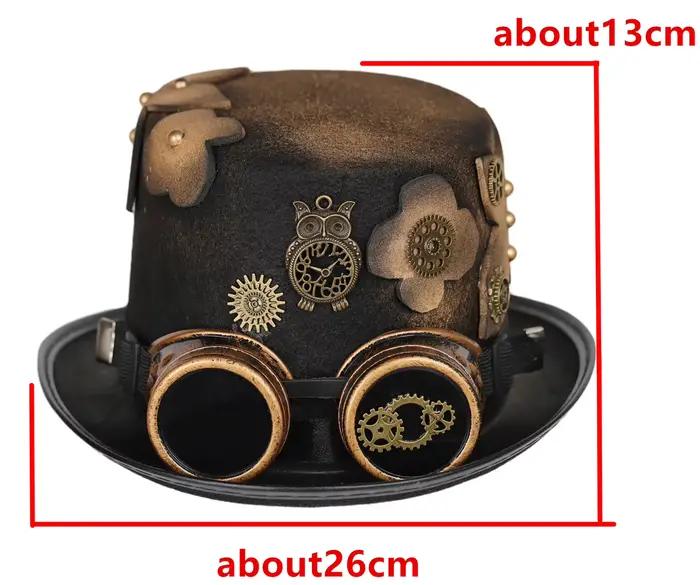 Couvre-chef gothique Steampunk chapeau victorien haut magique