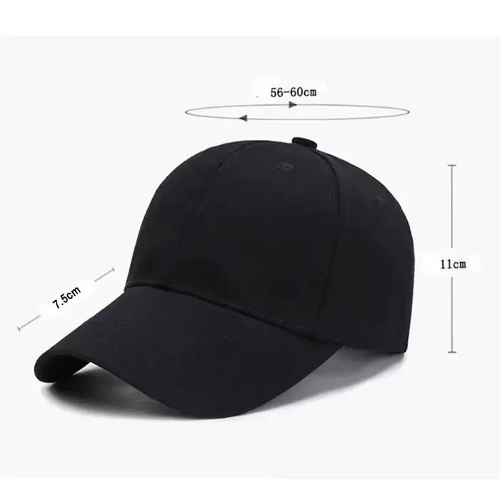 Casquette de baseball noire pour hommes et femmes - Chapeau de sport réglable pour les activités de plein air et les tenues décontractées d'été
