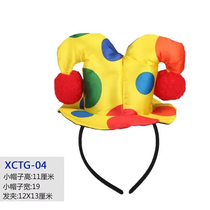 Chapeau de Clown de cirque à pois amusants