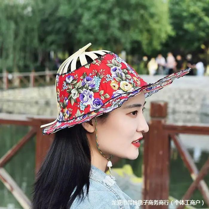 Chapeau de ventilateur de vent chinois pour les touristes