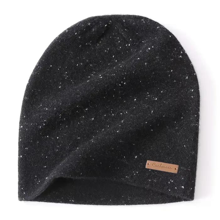 Chapeau de luxe en cachemire pur haut de gamme