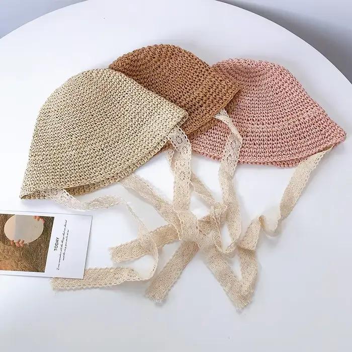 Bébé chapeau été paille