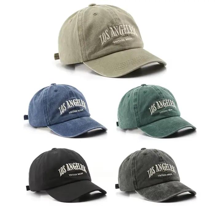 Casquette de baseball en coton et polyester unisexe avec broderies pour homme et femme, style décontracté, sangle réglable, quatre saisons, idéale pour les sorties et les cadeaux