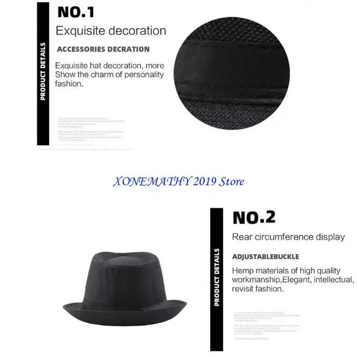 F42F Fedora pour hommes femmes unisexe classique 1920 Gangster