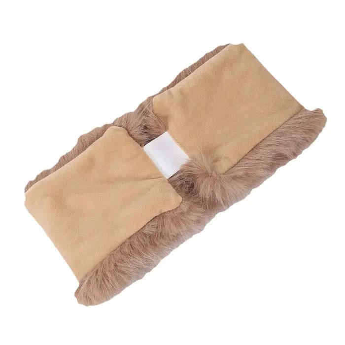 Chapeau béret de luxe en fausse fourrure pour femmes