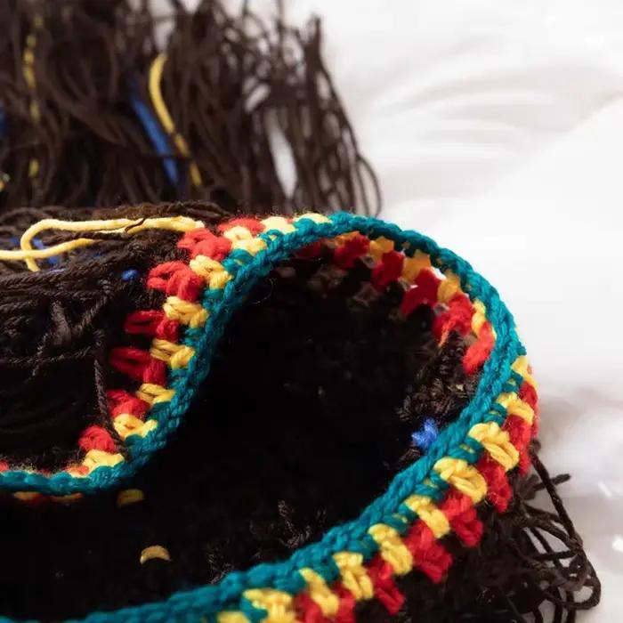 Chapeau tricoté créatif et chaud pour dreadlocks longues