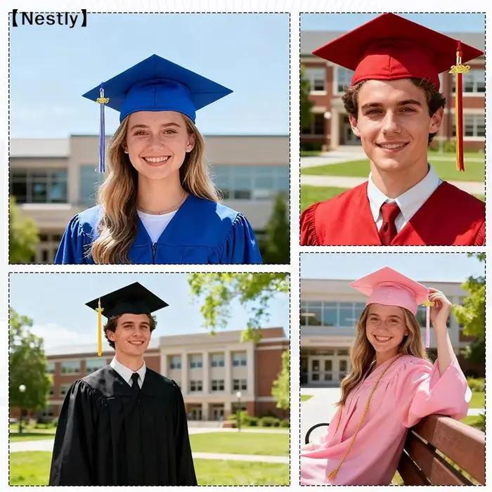 Chapeau de graduation avec pompon pour lycée et diplôme universitaire