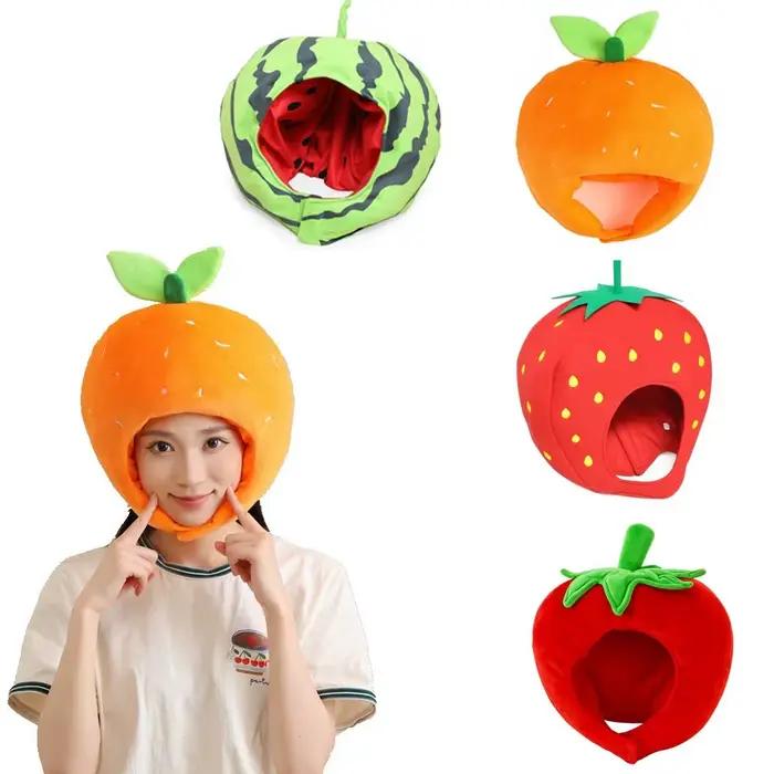Chapeau de fruits de dessin animé mignon