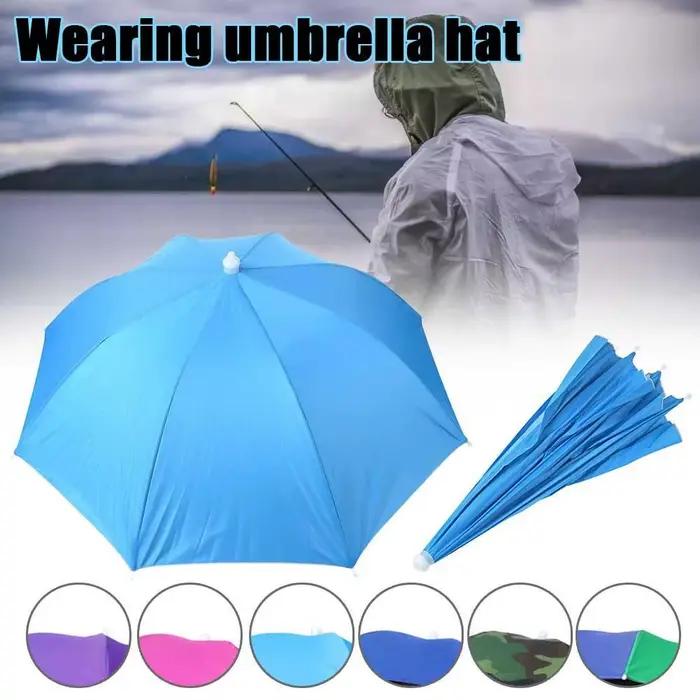 Chapeau parapluie de pluie pliable pour hommes et femmes