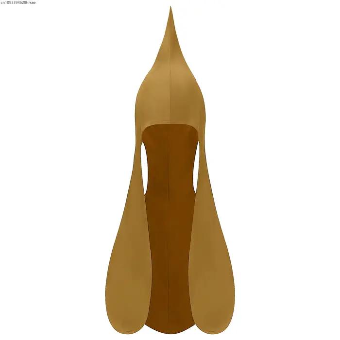 Chapeau turban médiéval à capuche avec cache-oreilles