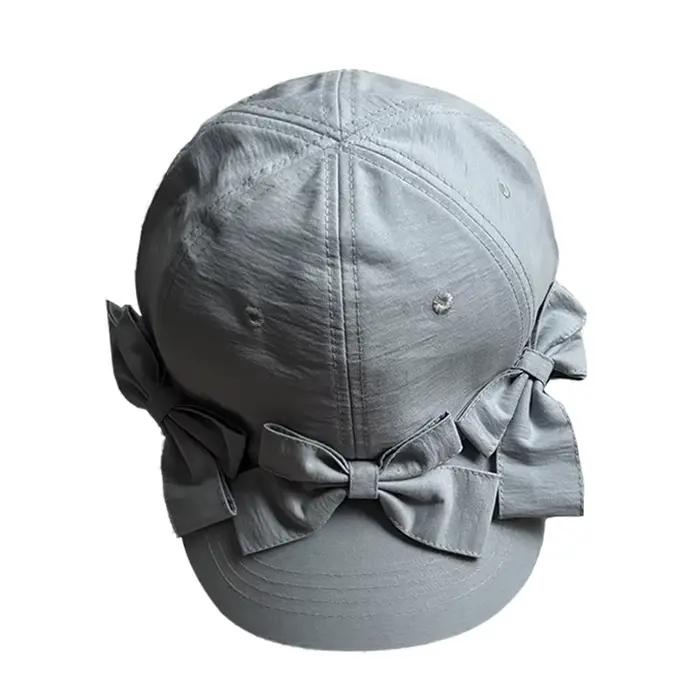 Casquette de baseball coréenne à nœud papillon pour femme