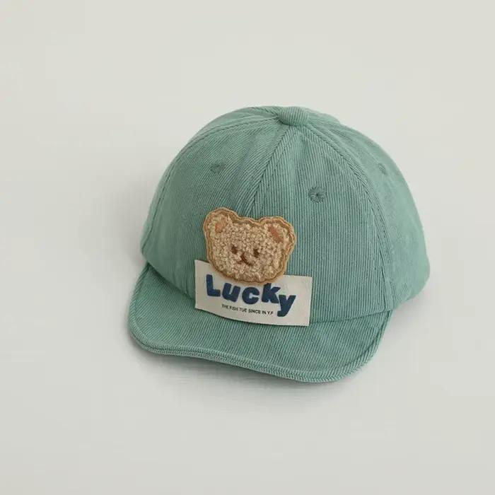 Casquette de baseball décontractée pour bébé unie style coréen ours chapeau à visière seau chapeau de soleil pour nourrissons enfants occassions spéciales
