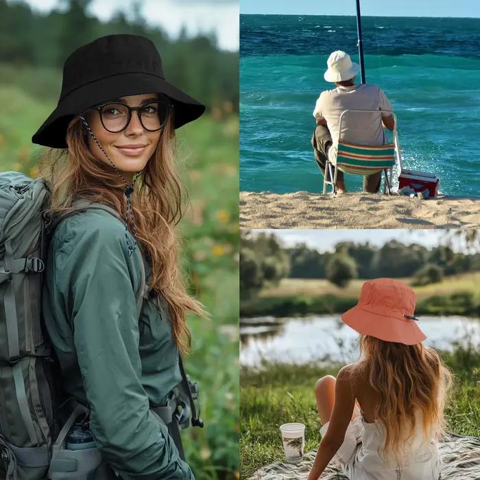 Chapeaux de pêcheur pliables imperméables pour hommes et femmes