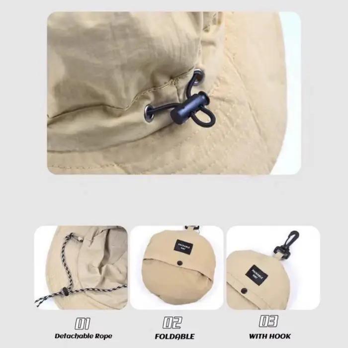 Chapeau de pêcheur pour homme et femme style sportif polyester four seasons voyage polyvalent