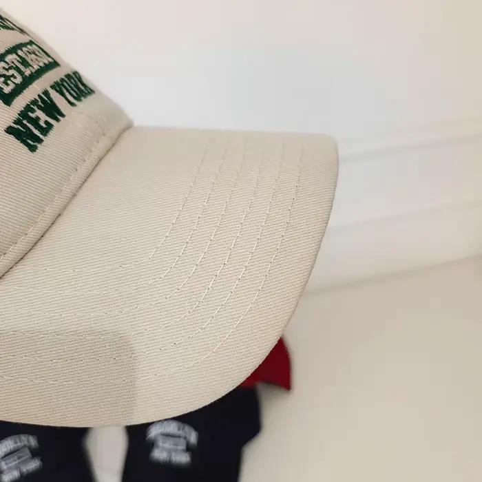 Casquette de baseball brodée de lettres en coton doux pour femmes et hommes