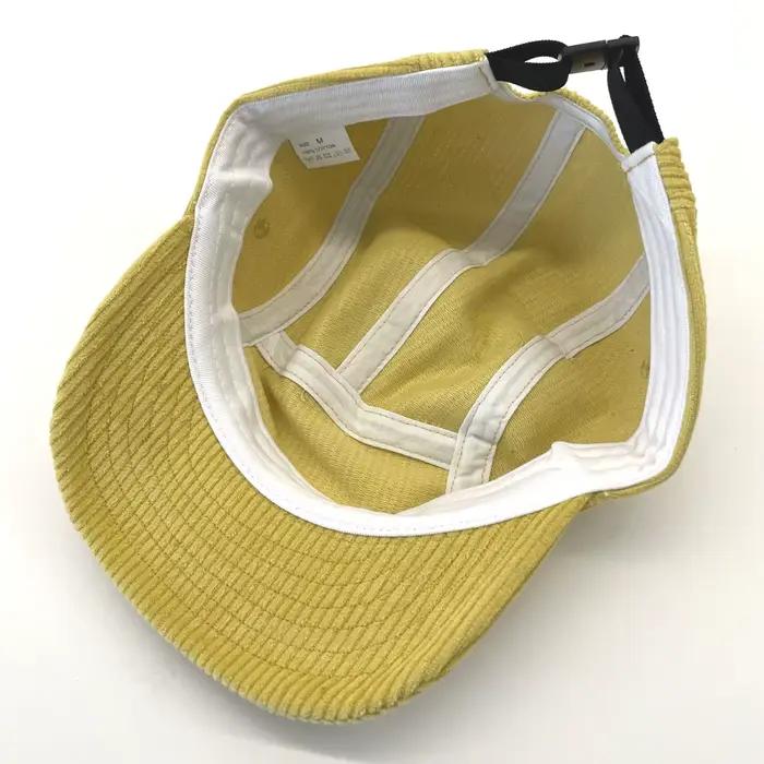 Casquette en velours côtelé à 5 panneaux pour hommes et femmes