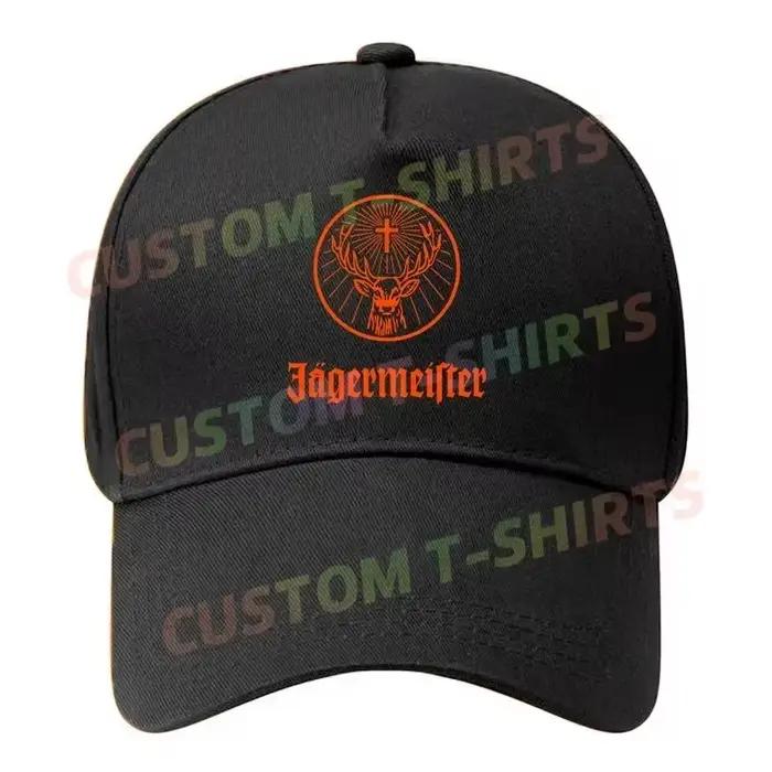 Casquette noire vintage avec logo Jagermeister