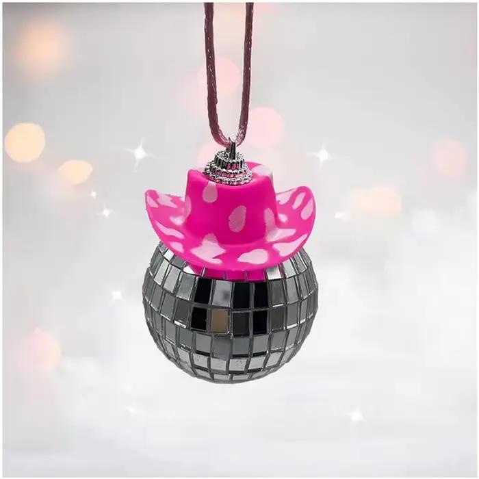Boule Disco avec chapeau de Cowboy pour voiture