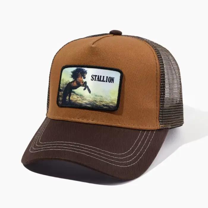 Casquette de baseball protection solaire en polyester brodée cheval bec de canard style sportif pour femmes occasions diverses