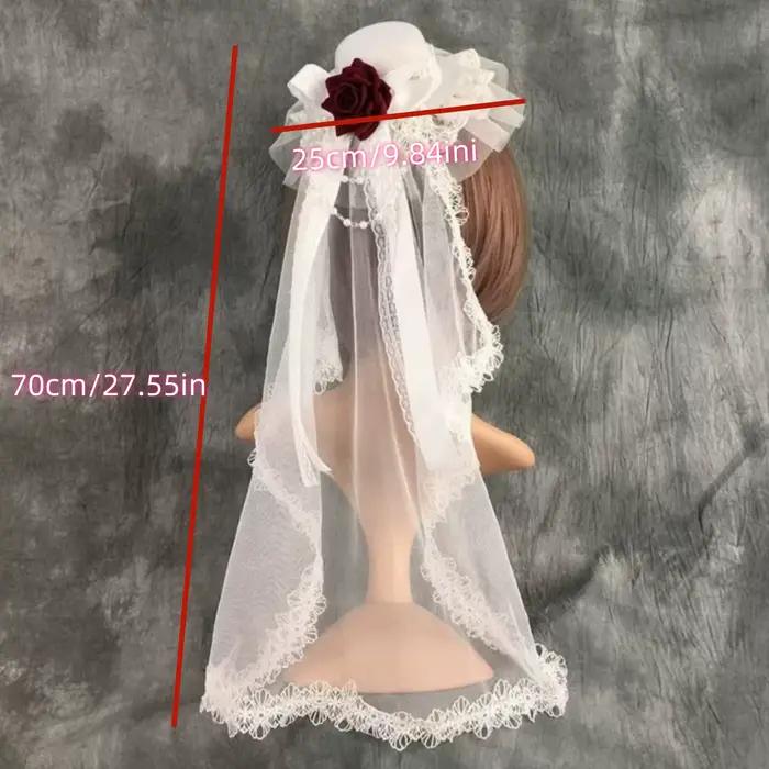 Mini chapeau gothique Vintage en dentelle