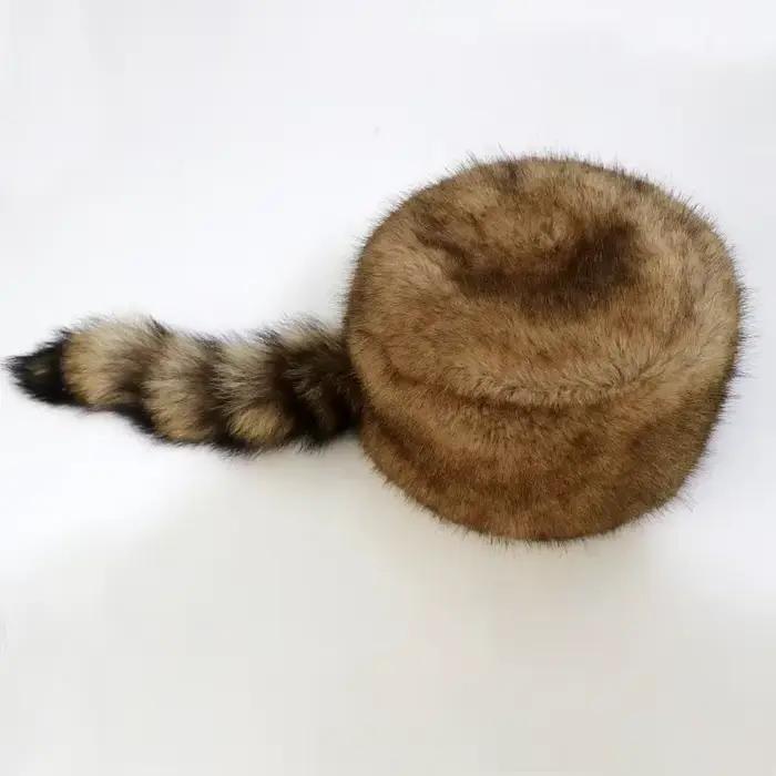 Style russe automne et hiver nouvelle mode chapeau haut-de-forme chaud épaissir peluche raton laveur