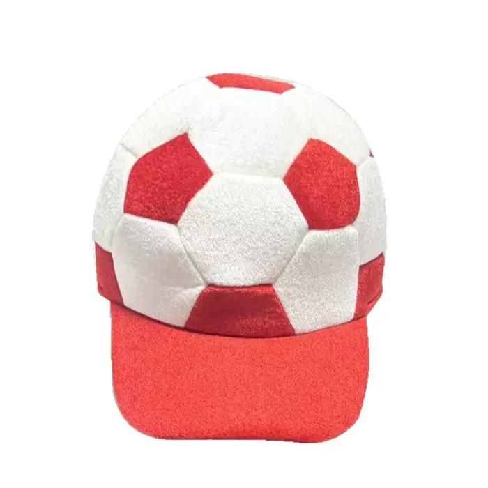 Casquette de football à visière rigide unisexe pour supporters de match de football, imprimée football, occassions festives et sportives