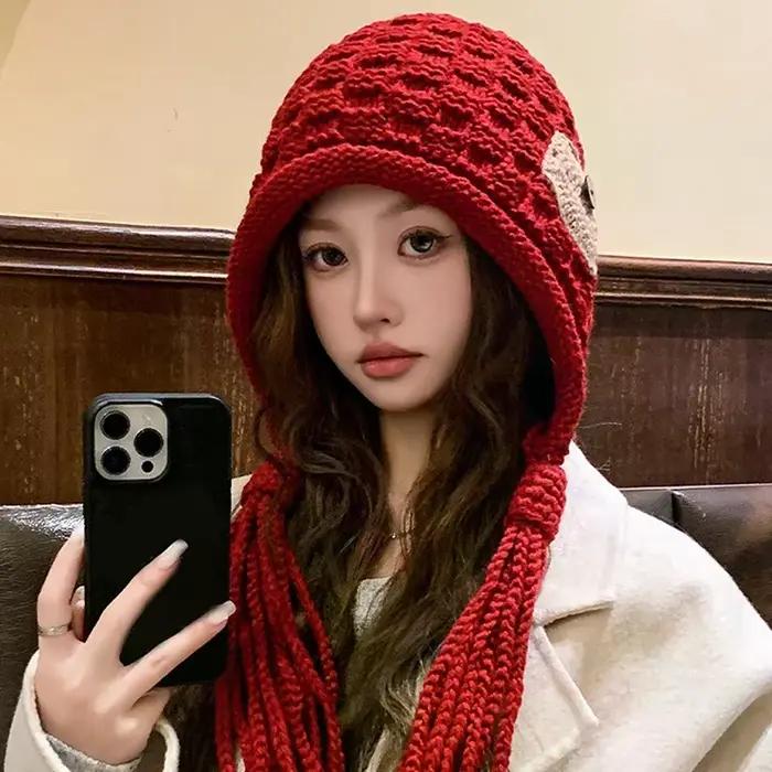 Chapeau tricoté à la main pour femmes
