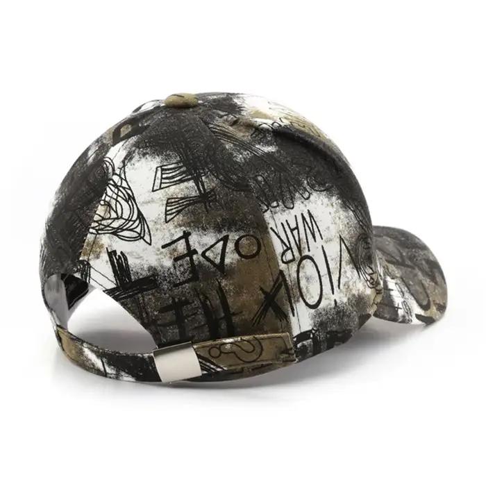 Casquettes de baseball FS noires et rouges style graffiti pour hommes