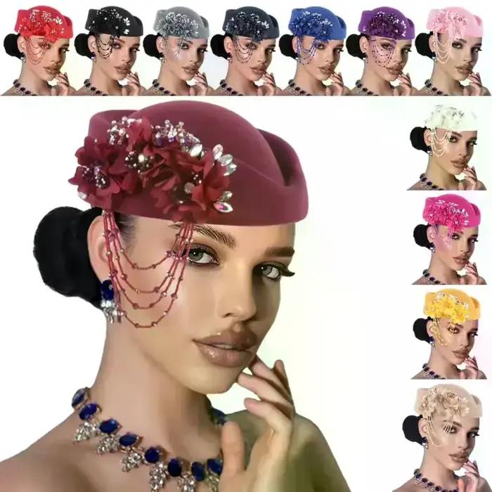 Chapeau rétro britannique pour femme