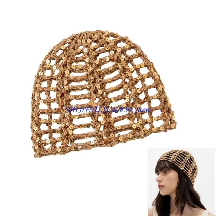 E21F – chapeau tricoté en maille coton polyvalent