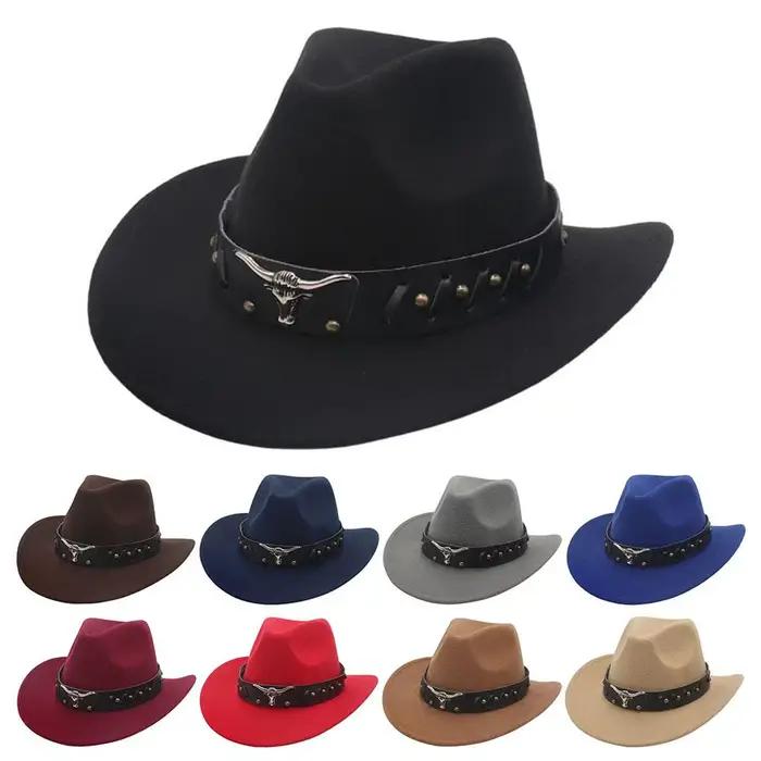 Chapeau de cowboy western tendance à clous