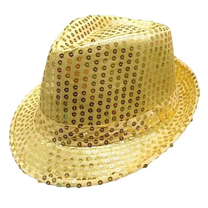 Chapeau de Jazz à paillettes pour hommes et femmes
